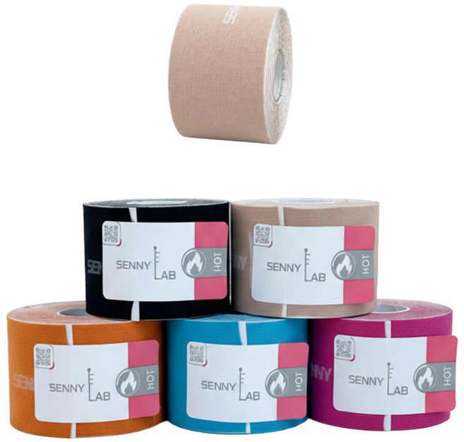 세니랩 핫 스포츠테이프 언컷 5cm x 5m (5color), 스킨, 1개