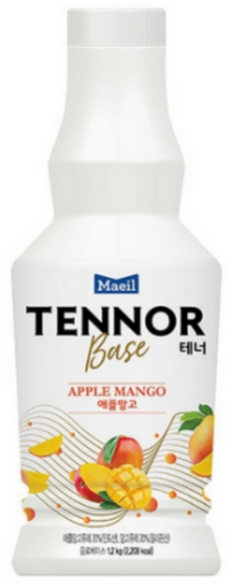 매일유업 매일 테너베이스 애플망고 1.2kg 카페재료 카페, 6개