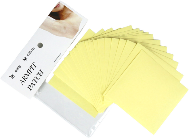 겨땀패치 겨드랑이패치 투명 슬림 여성 20P, 2개