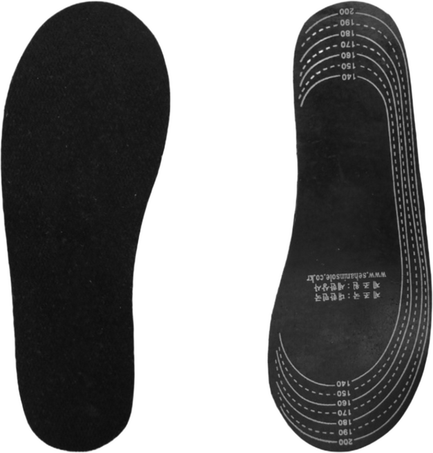 사이즈조절 발편한 얇은 평솔 아동용 깔창 5개 세트