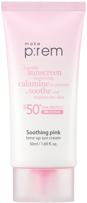 메이크프렘 수딩 핑크 톤업 선크림 50ml, 1개, 60ml