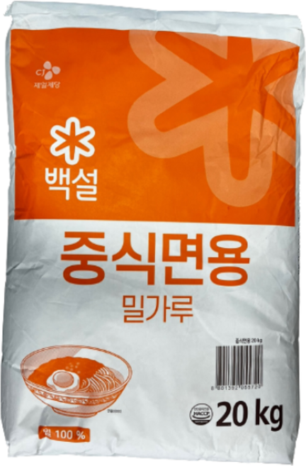 백설 중화면용 밀가루 20kg 중식 업소용, 1개