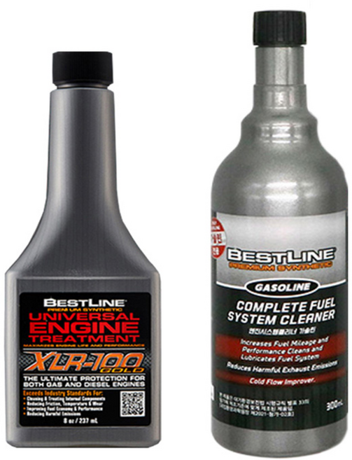 [TenTenPlus Inc] 베스트라인 엔진코팅제 연료첨가제/MADE IN USA/연비절감 출력증가 떨림감소 소음감소, 가솔린 전용, 1세트