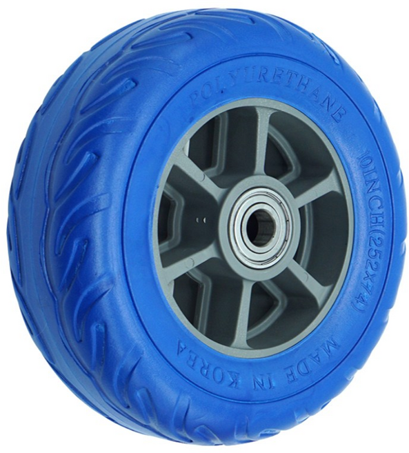 25cm(10인치) 우레탄 발포 통바퀴, 10인치 우레탄 발포 바퀴, 1개