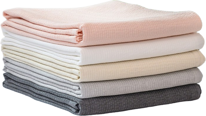 수젠하우스 스트라이프 스프레드 순면 100% 피그먼트 줄누비 이불 패드, 오닉스 차콜