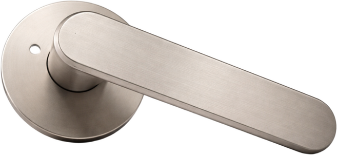 국산 항균 도체 201 녹 변색없는 니켈무광 버튼잠금 방문손잡이 레버 도어락 시공편리, 1개, 무광그레이