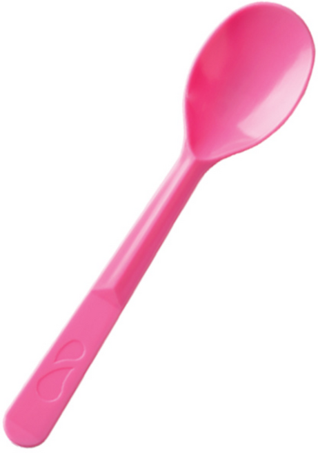일회용 아이스크림 스푼 12cm 개별포장 핑크, 1개, 500개