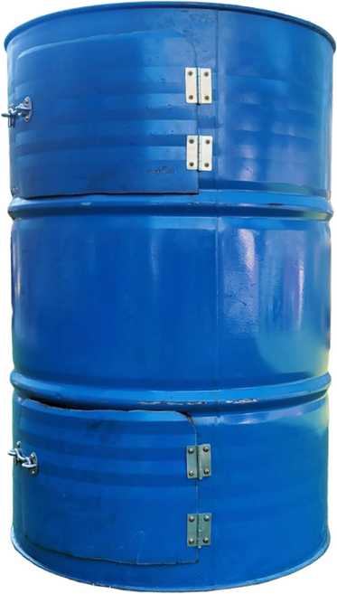 드럼통 화덕 야외소각로 대형드럼통 소각난로 화목난로 200리터 난로, 1개