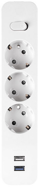 대성 국산 멀티탭 모던탭 3구 USB 2포트 고속충전, USB 2포트 3구 4.5M, 화이트, 1개, 4.5m