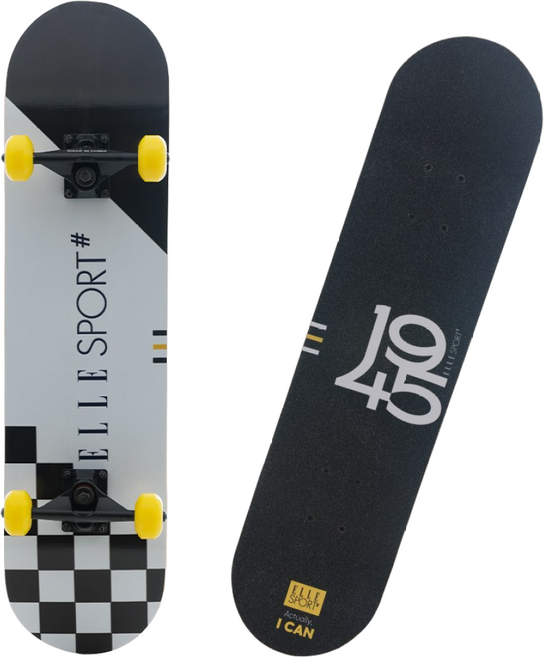 엘르 스케이트보드 입문용 초보 어린이 보드 스케이트 초등학생 가방+티툴, 엘르(일반형)_블랙, 1개