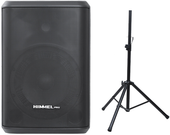 힘멜프로 EPS-400 이동형 충전식 스피커 버스킹 앰프 8인치 우퍼 장착 스탠드증정