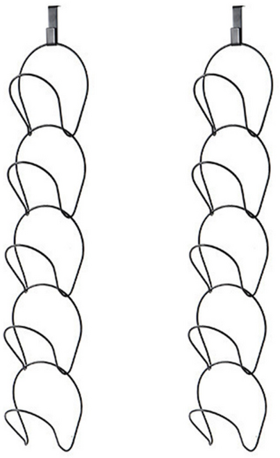 리예 모자 가방 걸이 후크행거 도어행거 [2개입], 1개, 블랙