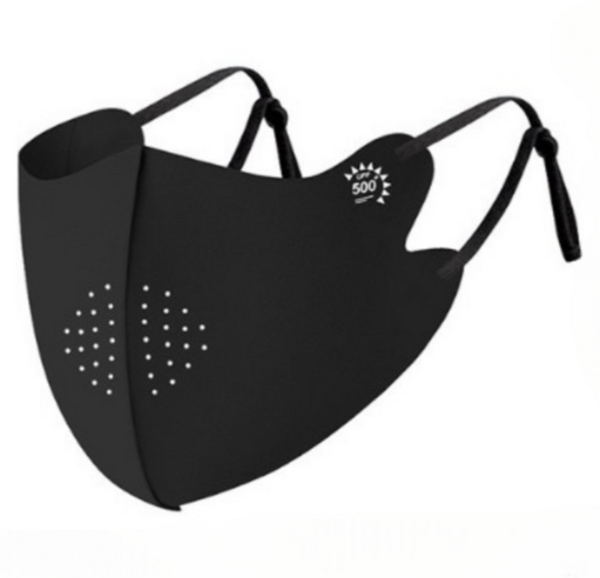 Velon 쿨링 자외선차단 마스크 등산 스포츠, 블랙, 1개