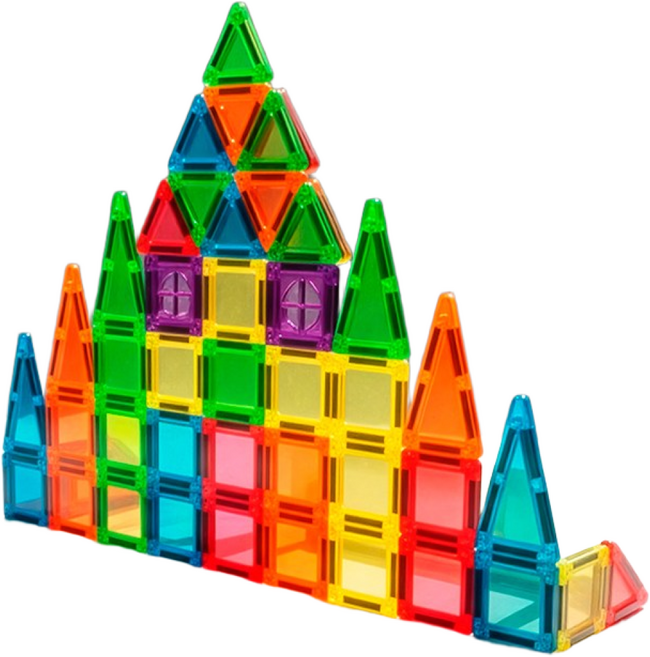 그로우러닝 타일 자석블럭, 1박스, 6컬러