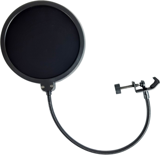 마이크 팝필터 마이크필터 노래녹음 방송장비, 블랙, 상세페이지 참조