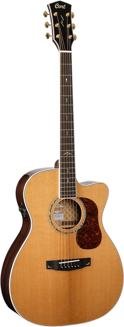 Cort 콜트 Gold OC8 OM 컷어웨이 픽업 올솔리드 통기타, 1개