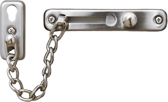 현관문 체인안전고리 도어체인 잠금장치 걸쇠 이중잠금 도어락, 스텐