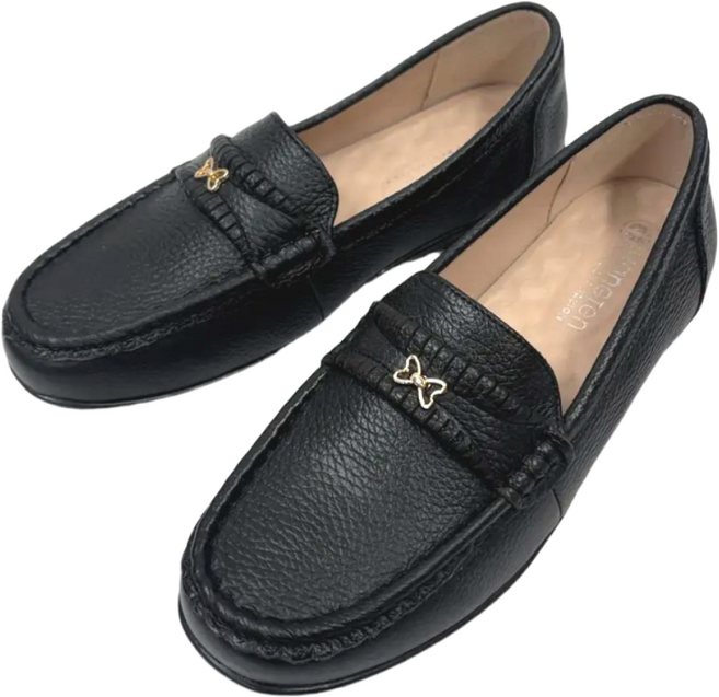 행텐 가죽 여성 단화 부드러운 천연가죽 데일리 슈즈