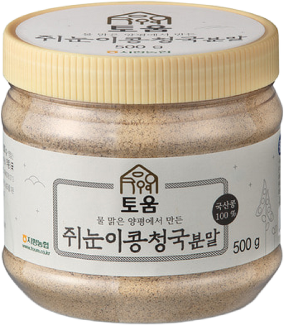 지평농협 쥐눈이콩 청국장분말 500g / 청국가루, 1개
