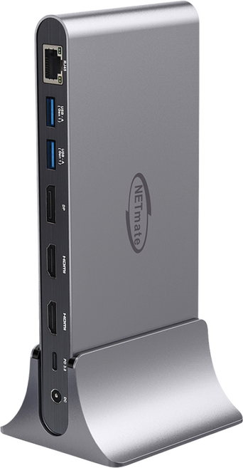 강원전자 넷메이트 NM-TCD01 USB Type C 올인원 도킹 스테이션 USB도킹 멀티허브 USB허브, 1개