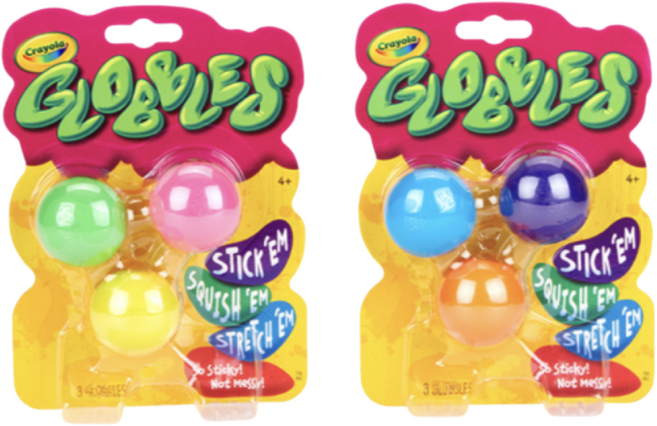 크레욜라 글로블스 3입(일반 표정 형광), 글로블스 3입 표정