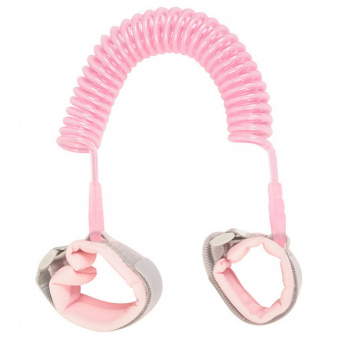 니즈몬 분실방지 연결 스트랩 고급형 안전 밴드 2.5m, 핑크, 1개