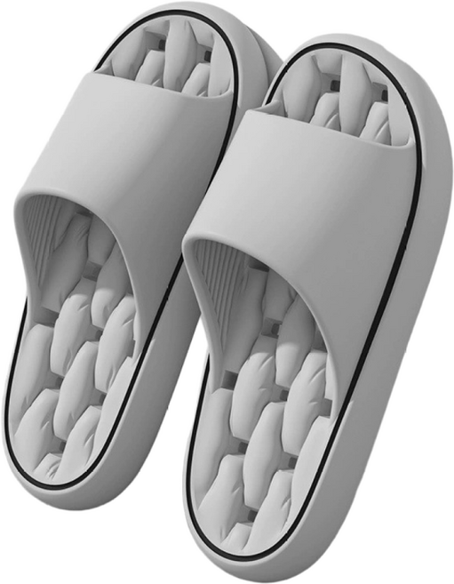 MIR WAY 미끄럼방지 논슬립 물빠짐 욕실 슬리퍼 욕실화, 그레이, 1개