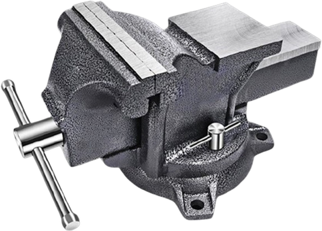 리벤토 탁상바이스 5인치 고강도 회전형 소형 미니, 1개