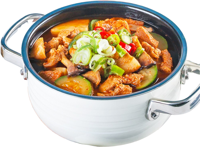 혼밥 캠핑 필수템 고기듬뿍 국물 자작 고기짜글이 밀키트, 1개, 674g