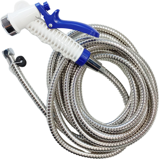 식당 베란다 청소용 스텐호스세트, 식당 베란다 청소용 스텐호스 5M세트, 1개