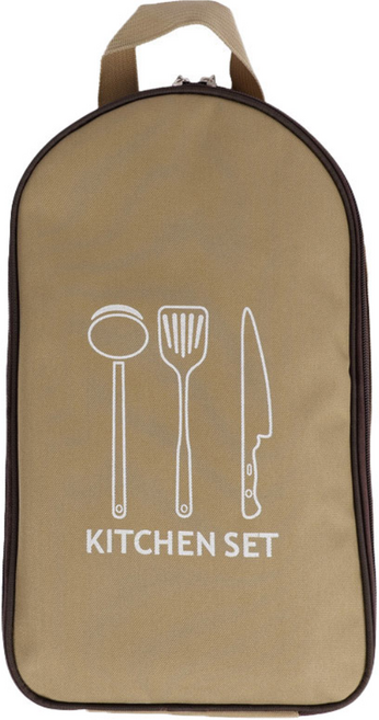 캠핑용 옥스포드 조리도구 파우치 가방, 베이지, 1개