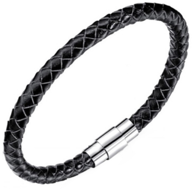 에르모사제이 맨즈 MW012 심플 로프 가죽 남자팔찌