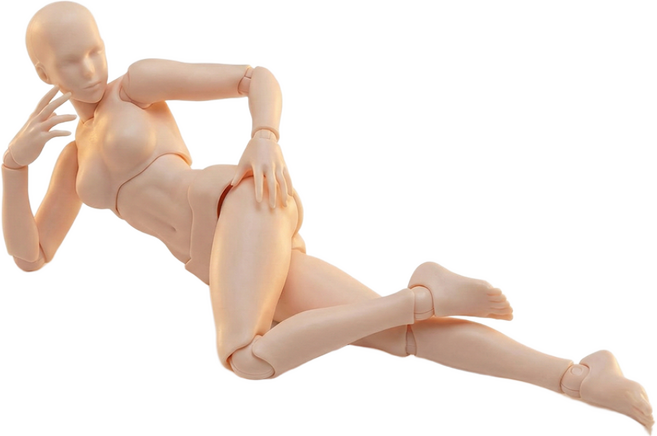 구체 관절인형 인체 드로잉 액션피규어 그림그리기 여성 여자, 1개