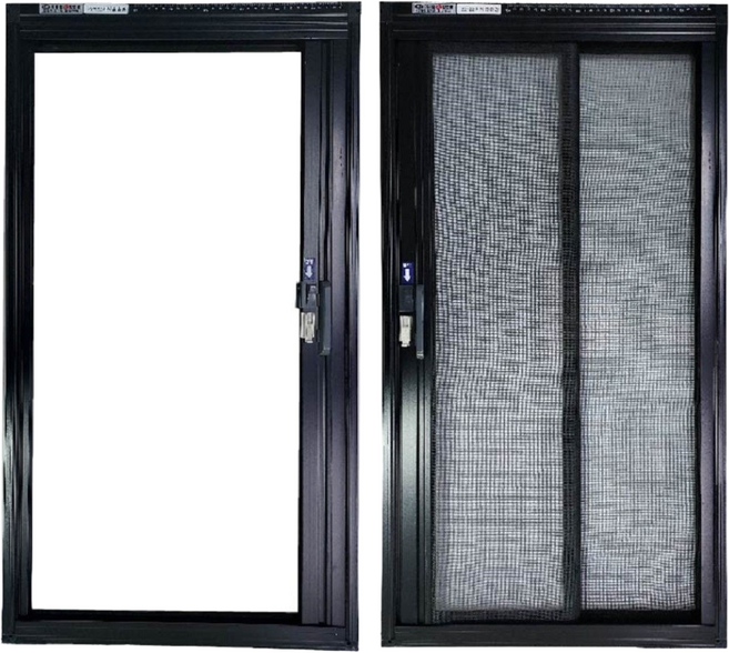 미래현관롤자동방충망 미세촘촘22x22메시 블랙촘촘고급형 재단 절단