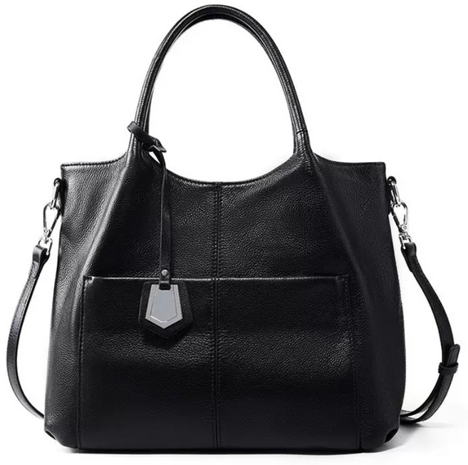 윤휘 여성 소가죽 대용량 클래식 쇼퍼 토트 크로스백 2576