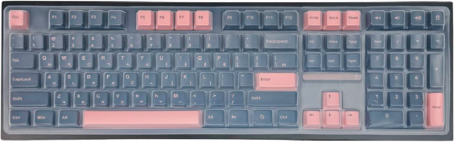 지티기어 SPM PL108W 키보드 전용 풀배열 실리콘 키스킨 키보드 커버 덮개, 1개, 단품