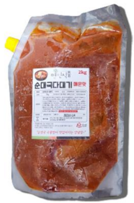 (무료배송) 명인식품 순대국 다대기 매운맛 2kg, 2개