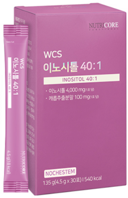 뉴트리코어 WCS 이노시톨 40:1 여성 영양제, 135g, 1개