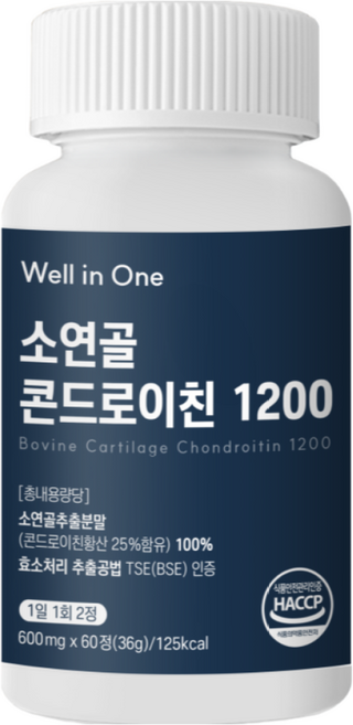 [신년파격세일] 웰인원 소연골 콘드로이친, 4개, 60정