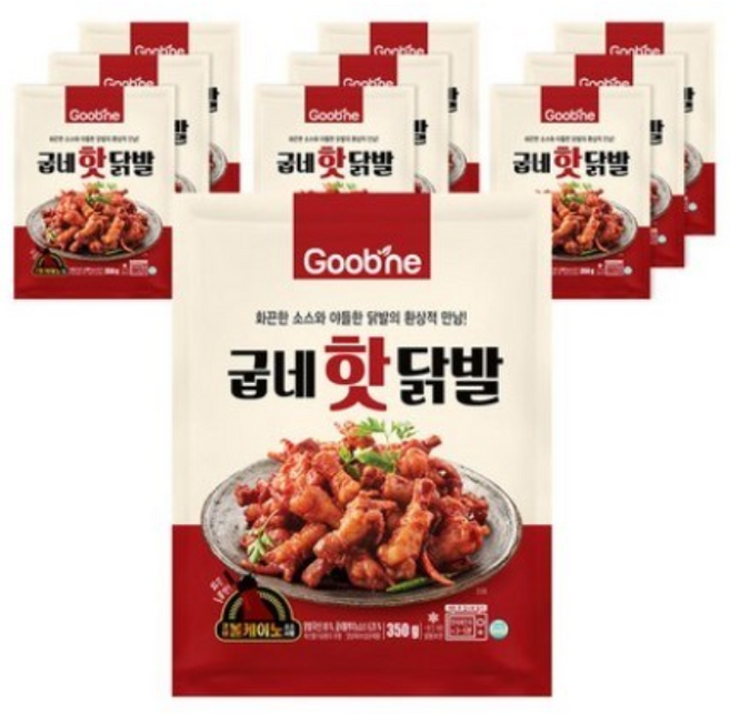 굽네 핫닭발 350g, 80개