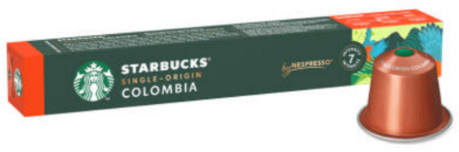 스타벅스캡슐 싱글오리진 콜롬비아 네스프레소 오리지널 호환 캡슐 커피/ 묶음구매 가능, 5.5g, 10개입, 1박스