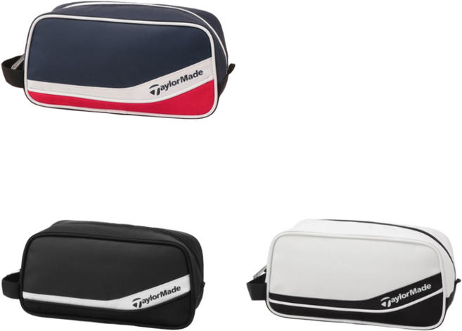 [정품] 24년형 테일러메이드 CL 라이트 파우치 백 남여공용 골프 손가방 남여공용 골프용, 네이비/화이트/레드, 1개