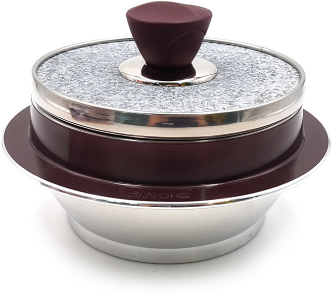 키친아트 자연석 곱돌솥 3인용 4인용 5인용 돌솥밥 돌솥냄비 국내산, 사이즈선택, 15cm 3호 3인용