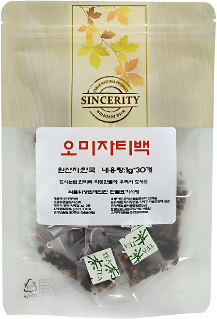 천일한약방 국산 오미자 삼각티백차 30T, 1g, 1개, 30개입