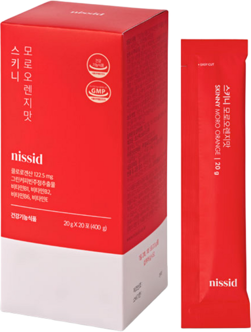 니씨드 스키니 모로오렌지맛 (20ea), 1박스, 400g