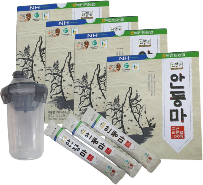 국내산 100% 북안동농협 마스틱(분말 250g X 4박스) 쉐이커 증정, 1개