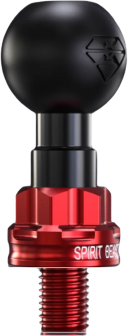 알루미늄 볼트형 10mm 볼베이스 알루미늄 볼마운트 백미러 사이드미러 CNC 거치대, 레드, 1개