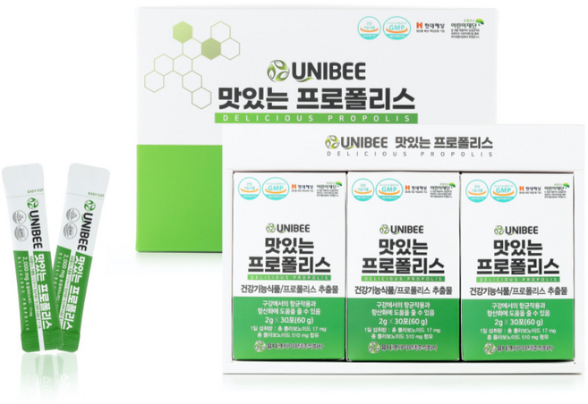 맛있는 프로폴리스 분말 3개월분(90포), 60g, 3개