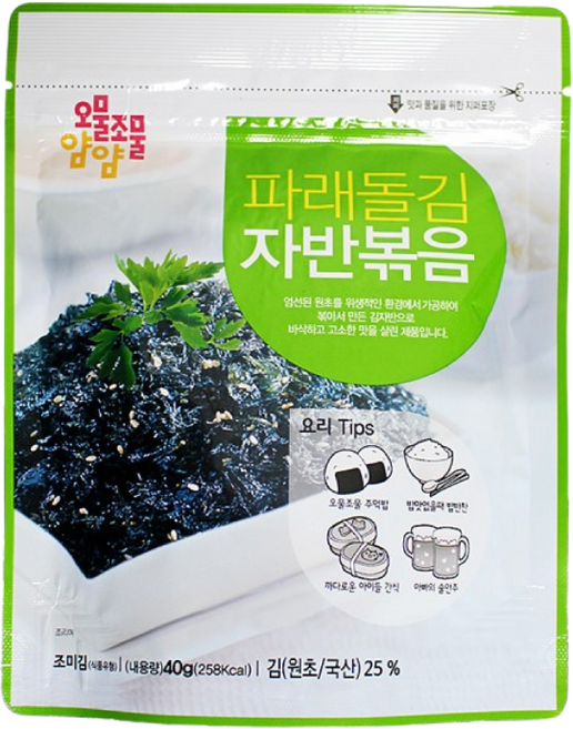 오물조물얌얌 파래돌김 자반볶음 40g x1봉, 1봉