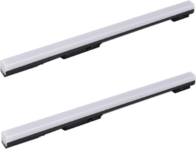 엘포스 LED SIMPLE 600mm 초슬림티라인등 폭22고휘도 15W 고밝기 플리커프리 레일조명 무빙형 바디블랙, 주백색, 2개